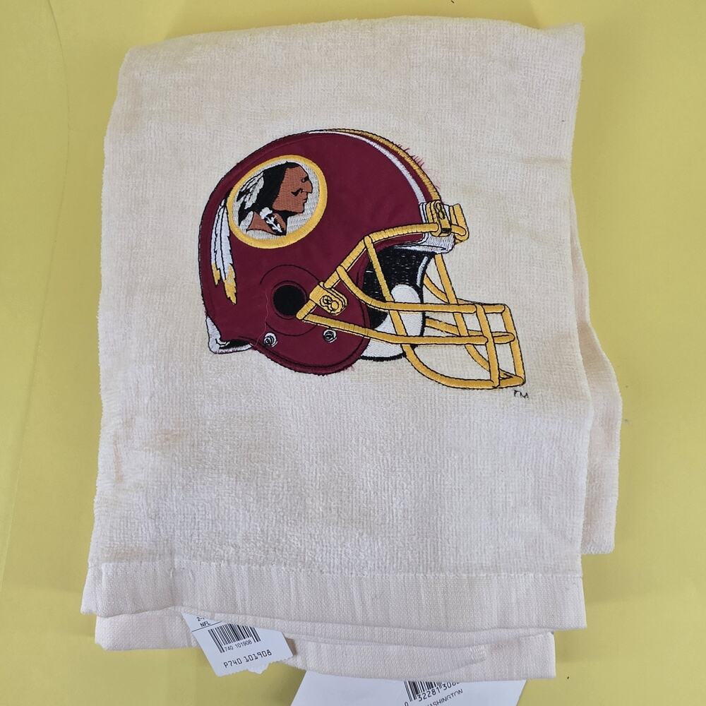 Washington Redskins Embroidered Bath Set 24X44 Towel 12X12 Washcloth 100% Cotton